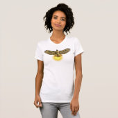 Roodstaartbuizerd vliegt met de zon t-shirt (Voorkant volledig)