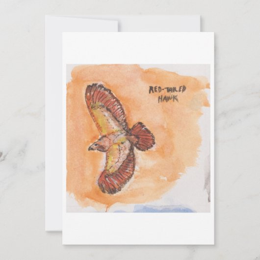 Roodstaartbuizerd Wenskaart Kaart (Voorkant)