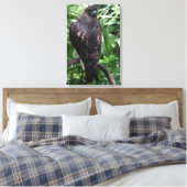 Roodstaartbuizerdfoto op gespannen canvas afdruk (Insitu (Slaapkamer))