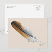 Roodstaartbuizerdveer Briefkaart (Voorkant / Achterkant)