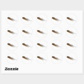 Roodstaartbuizerdveer Ronde Sticker (Vel)