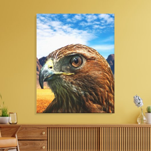 Roodstaarthaai Canvas Afdruk (Insitu (Woonkamer))