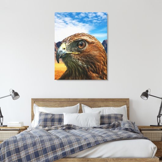 Roodstaarthaai Canvas Afdruk (Insitu (Slaapkamer))