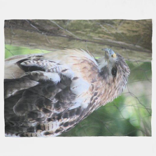 Roodstaarthaai Fleece Deken (Voorkant (Horizontaal))