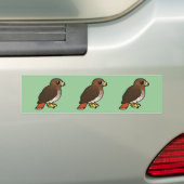 RoodstaartHawk Bumpersticker (Op auto)
