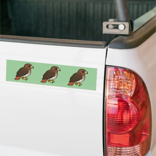 RoodstaartHawk Bumpersticker (Op Truck)