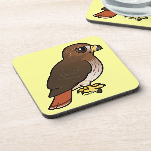 RoodstaartHawk Drankjes Onderzetter (Linkerzijde)