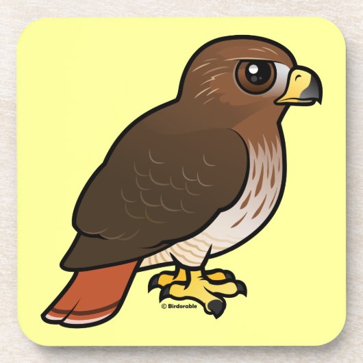 RoodstaartHawk Drankjes Onderzetter (Voorkant)