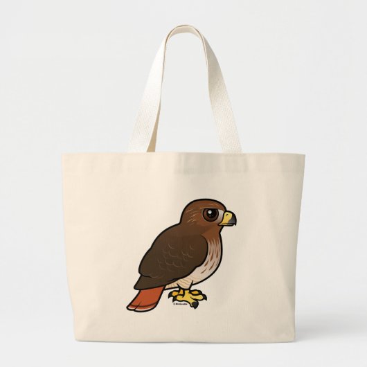 RoodstaartHawk Grote Tote Bag (Voorkant)