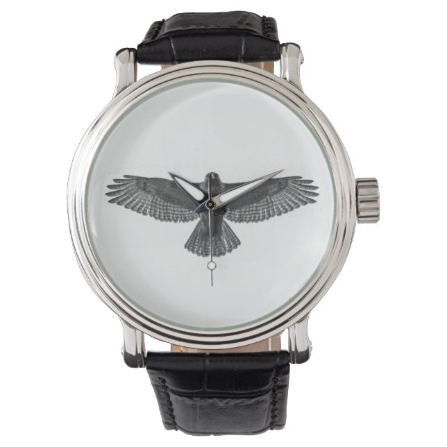 RoodstaartHawk Horloge (Voorkant)
