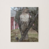 RoodstaartHawk in de boom Legpuzzel (Verticaal)