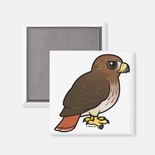 RoodstaartHawk Magneet (Voorkant / Achterkant)