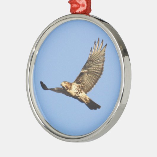 RoodstaartHawk Metalen Ornament (Links)