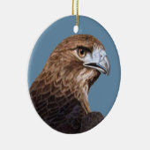 RoodstaartHawk-ornament Keramisch Ornament (Rechts)