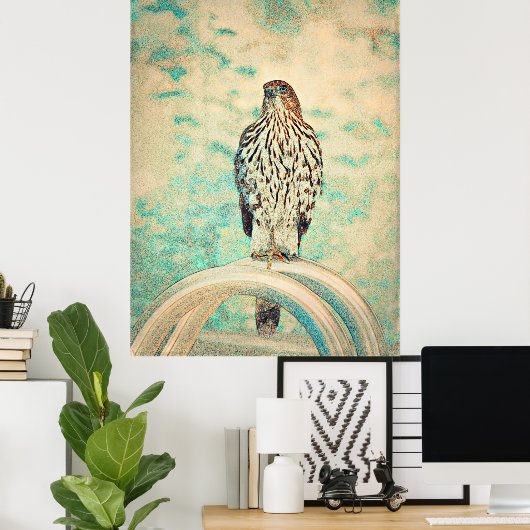 RoodstaartHawk Poster (Thuiskantoor)