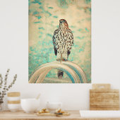 RoodstaartHawk Poster (Keuken)