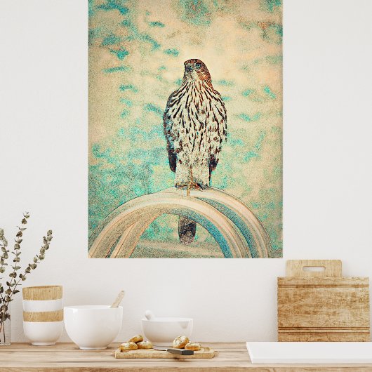 RoodstaartHawk Poster (Keuken)