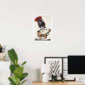 RoodstaartHawk van het Poster van Audubon (Thuiskantoor)