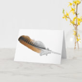 RoodstaartHawk-veren Kaart (Gele Bloem)