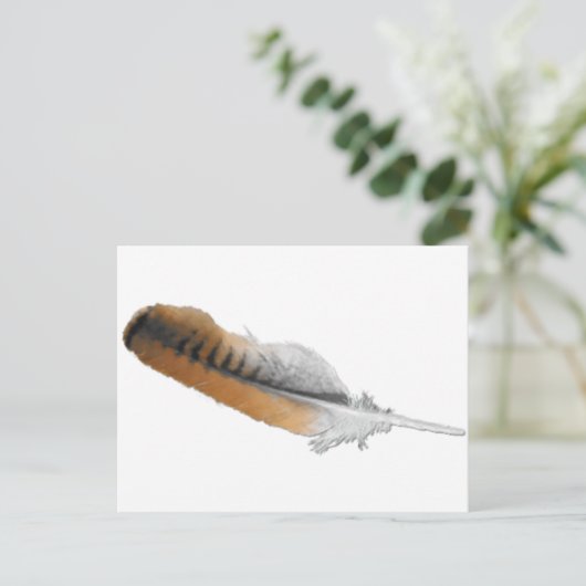 Roodstaartschelp Briefkaart (Staand voorkant)