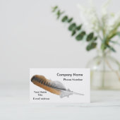 Roodstaartschelp Visitekaartje (Staand voorkant)