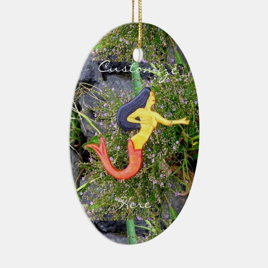 roodstaartsirena mermaid schoonheid keramisch ornament (Rechts)