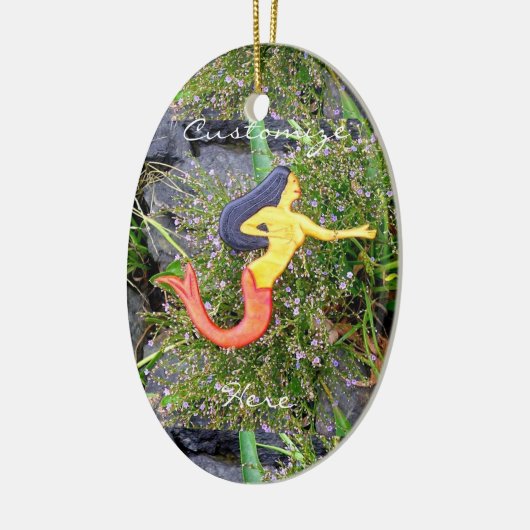 roodstaartsirena mermaid schoonheid keramisch ornament (Links)