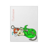 roodstaartzeemeervis notitieblok (Linkerzijde)