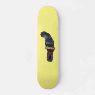 Roodstaartzwarte cartoon persoonlijk skateboard