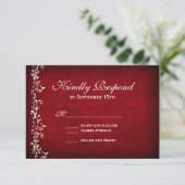  roodstalen zwemmen RSVP-kaarten RSVP Kaartje (Staand voorkant)