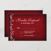  roodstalen zwemmen RSVP-kaarten RSVP Kaartje (Voorkant / Achterkant)