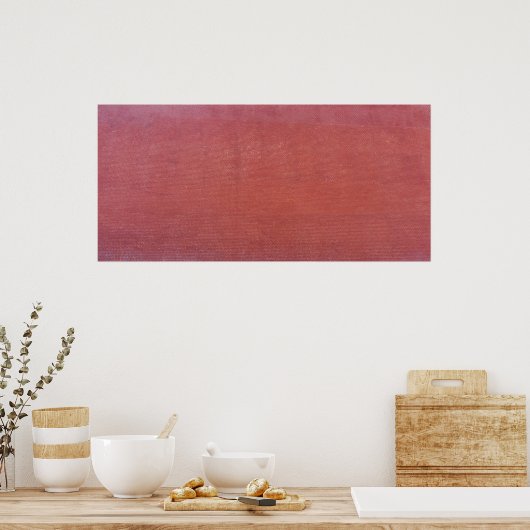 Roodsteen wandtextuur poster (Keuken)