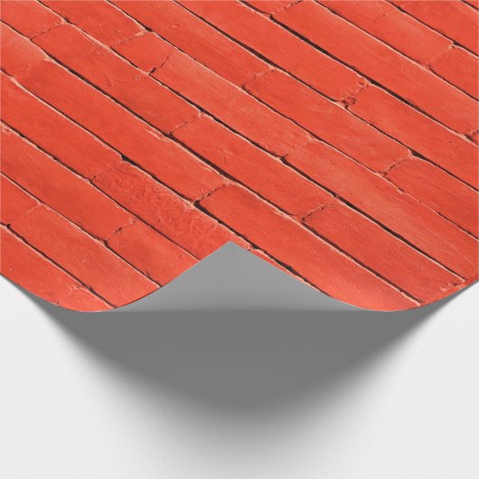 Roodstenen muur van brick cadeaupapier (Hoek)