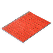 Roodstenen muur van brick notitieboek (Linkerzijde)