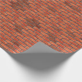 Roodstenen wand naadloze achtergrond cadeaupapier (Hoek)