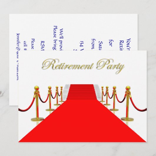 Roodtapijt Kaart (Voorkant / Achterkant)