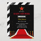 Roodtapijtdoucheuitnodiging Kaart (Voorkant / Achterkant)