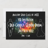 roodtapijtevenement of prom vip-uitnodiging kaart (Achterkant)