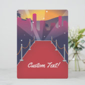 Roodtapijtfeestdag uitnodigen kaart (Staand voorkant)