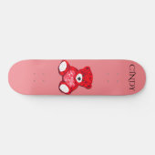 Roodteddyskateboard, aangepaste naam. persoonlijk skateboard (Horizontaal)