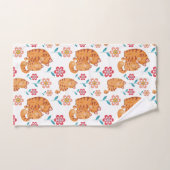 Roodtijgerkattenmoeder met baby-Moederdag Bad Handdoek (Handdoek)