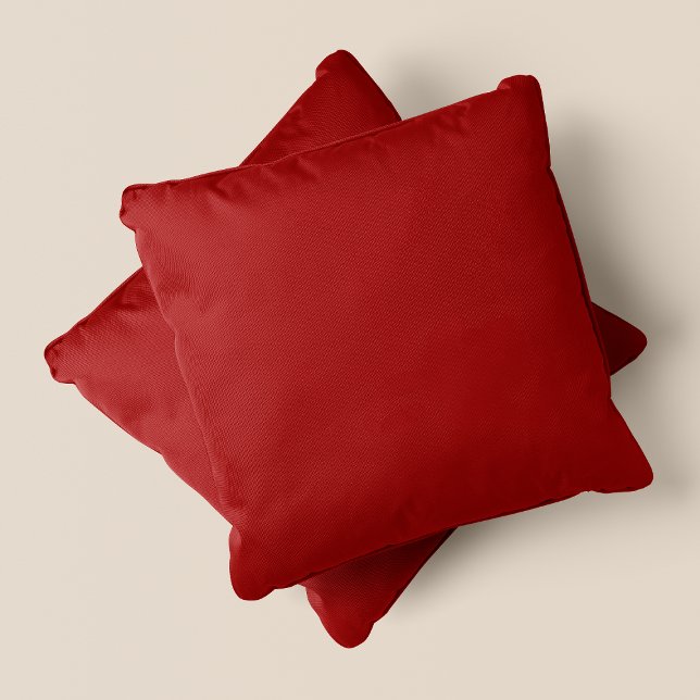 Roodtinten - Deep Red - #900505 - Kussen (Shades Of Red - Deep Red - #900505 - Throw Pillow)