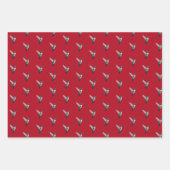 Roodtroebel Hummingbird Pattern Inpakpapier Vel (Voorkant 3)