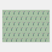 Roodtroebel Hummingbird Pattern Inpakpapier Vel (Voorkant 2)