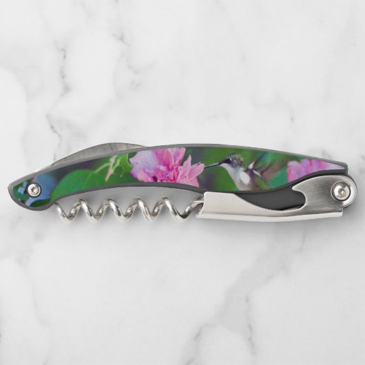 Roodtroebele Hummingbird Corkschroef Kurkentrekker (Achterkant)