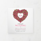 Roodtulpen hartenverhaal trouw bruiloft drieluik programma (Cover)