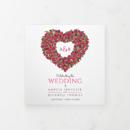 Roodtulpen hartenverhaal trouw bruiloft drieluik programma