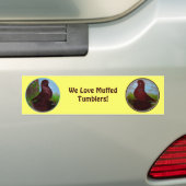 Roodtumbler Bumpersticker (Op auto)