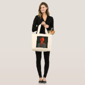 Roodturban 2004 grote tote bag (Voorkant (model))
