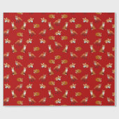 Roodvezel-papierveenbes Cadeaupapier (Vlak)